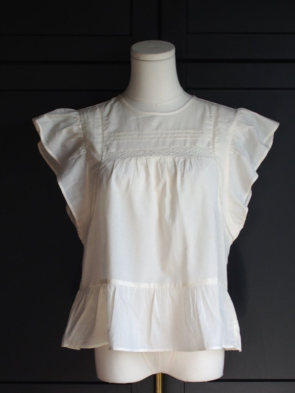 H&M Divided | Lace-Inset Peplum Blouse